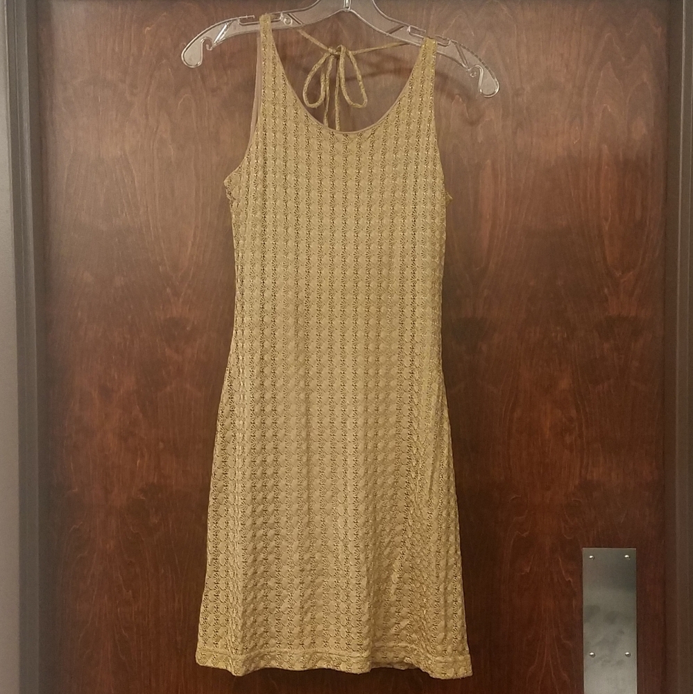 Taupe Lace Dress